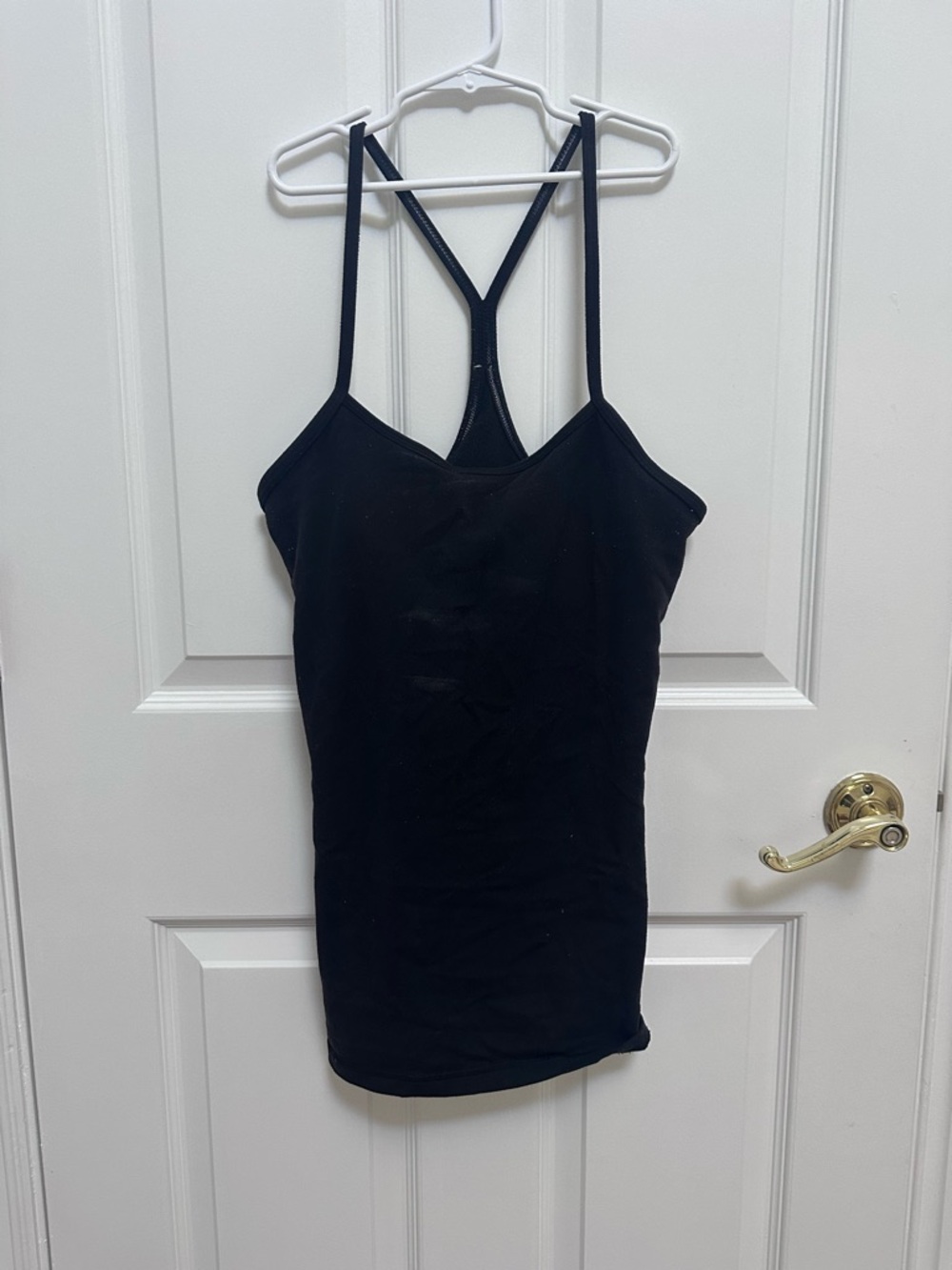 lululemon athletica power y Black Strappy Yoga Tank